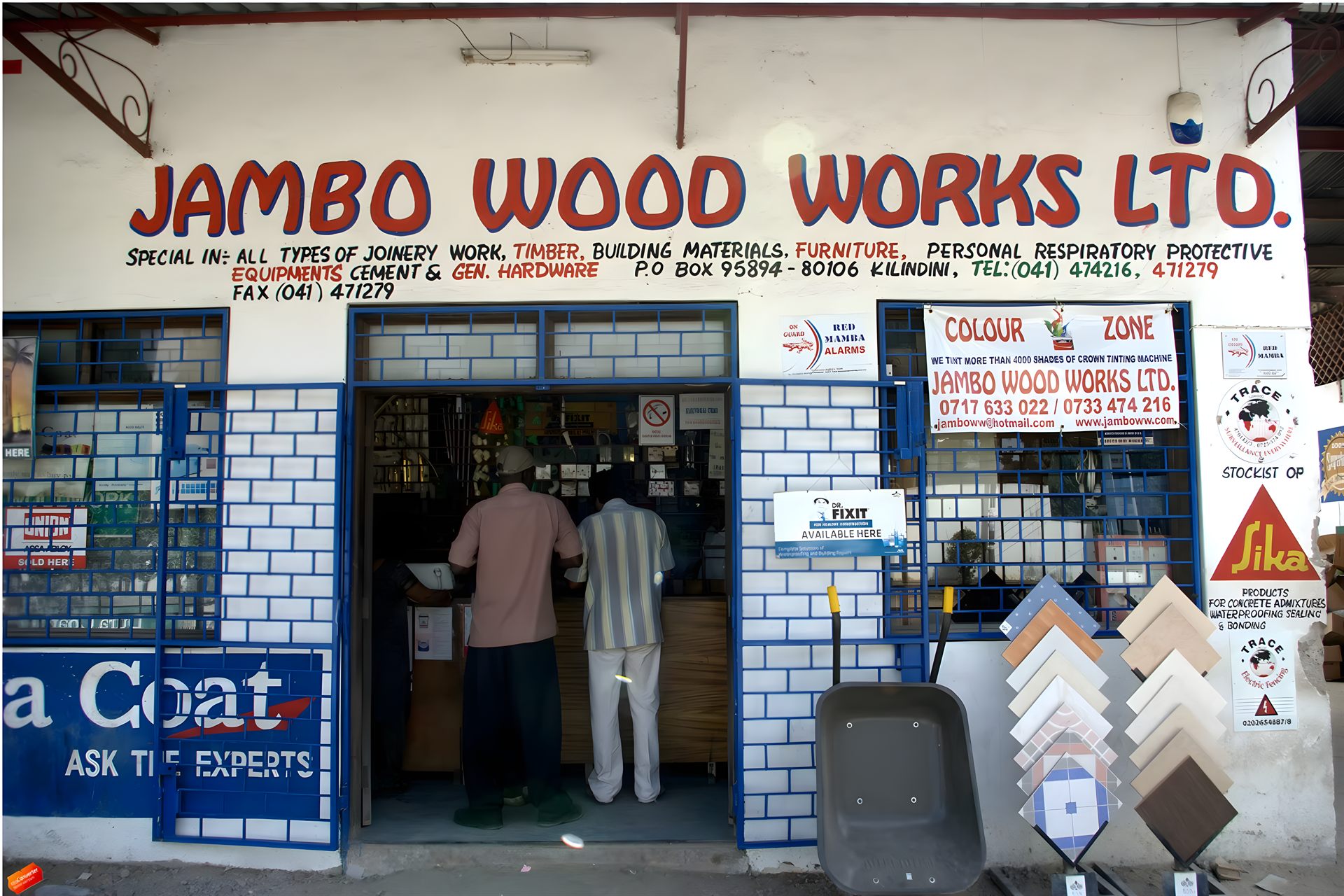 Jambo Wood Works LTD workshop floor